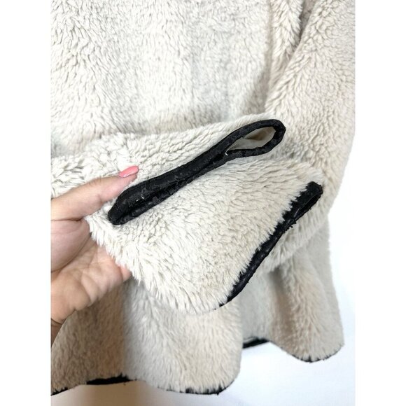 Dylan Clothing Los Angeles Womens Jacket Soft Faux Fur Snap Large Cream‎ Glam - Picture 7 of 12